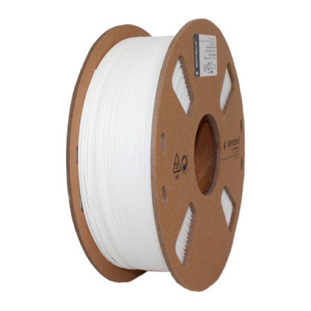 Пластик для 3D-принтера Gembird PLA, 1.75 мм, 1кг, white (3DP-PLA1.75-01-W)