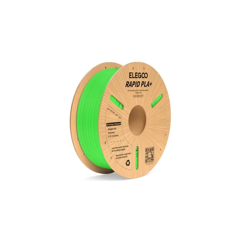 Пластик для 3D-принтера ELEGOO Rapid PLA Plus 1кг, 1.75мм, green (50.203.0118)
