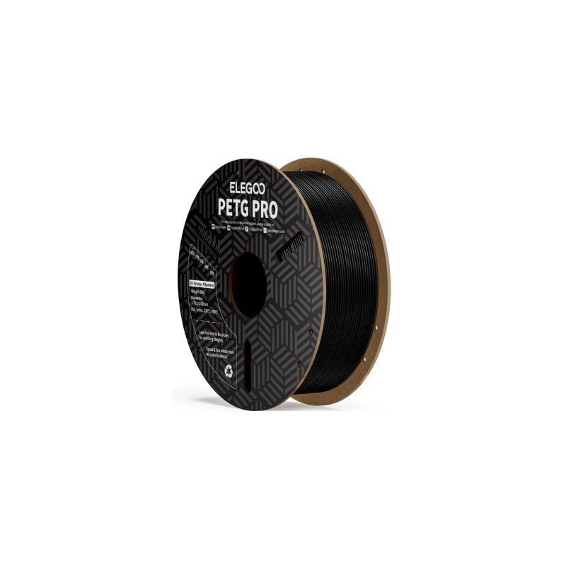 Пластик для 3D-принтера ELEGOO PETG PRO 1кг, 1.75мм, black (50.203.0198)