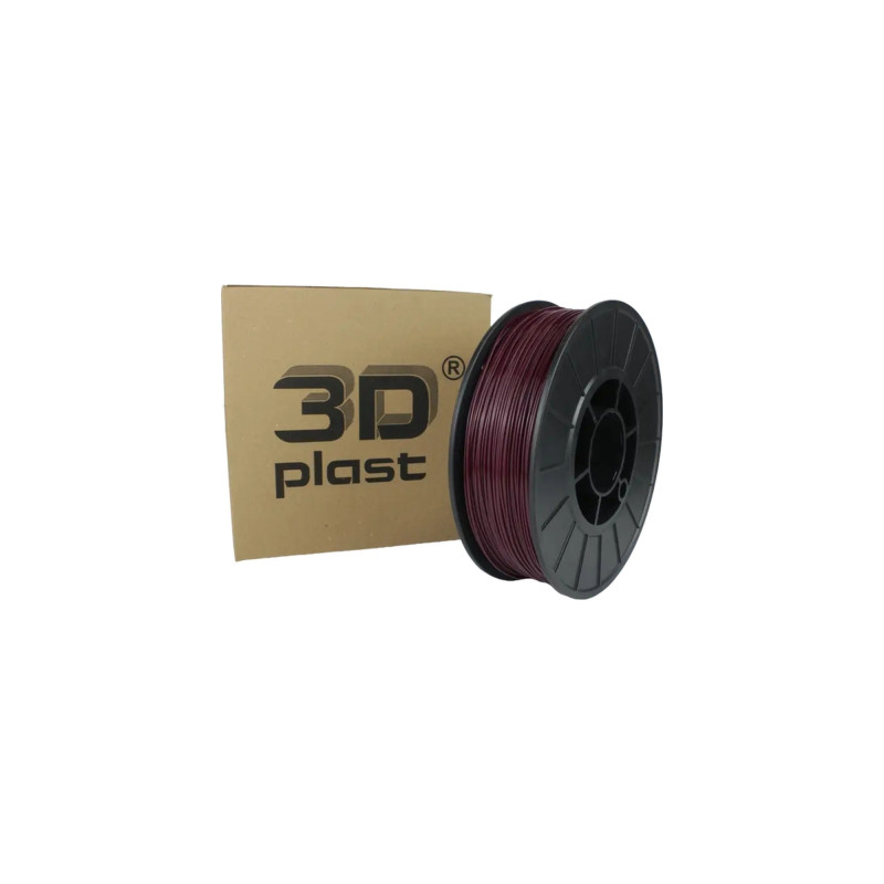 Пластик для 3D-принтера 3Dplast PLA 1.75мм, 0.85кг, burgundy (3DPLA17508BRD)