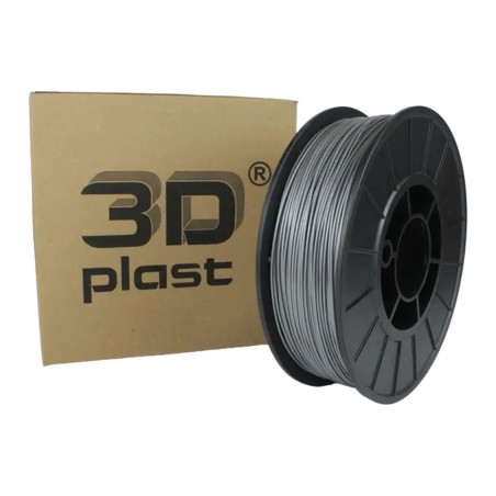 Пластик для 3D-принтера 3Dplast PLA 1.75мм, 0.85кг, gray-metallic (3DPLA17508GMT)