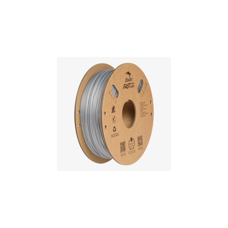 Пластик для 3D-принтера Creality PLA Fast, Ender, 1.75мм, silver, 1кг (3301010434)