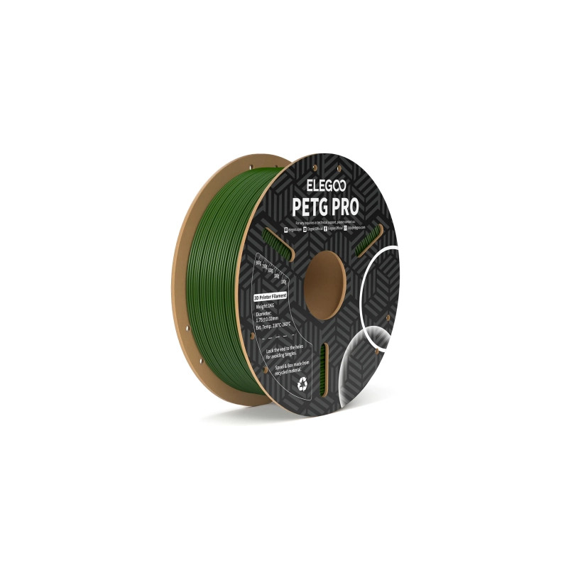 Пластик для 3D-принтера ELEGOO PETG PRO 1кг, 1.75мм, olive green (50.203.0449)