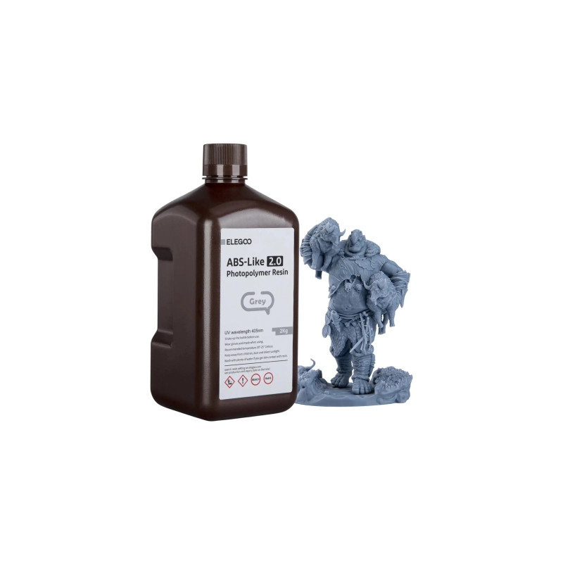 Фотополімерна смола ELEGOO Resin, Standard 2кг, grey (50.103.0273)