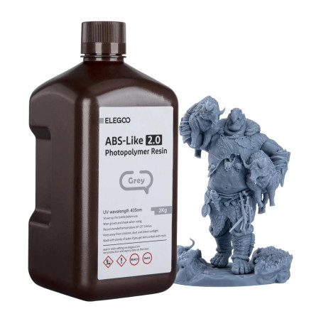 Фотополімерна смола ELEGOO Resin, Standard 2кг, grey (50.103.0273)