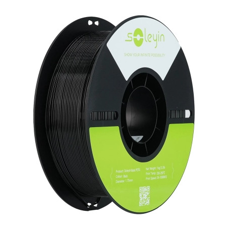 Пластик для 3D-принтера Creality Soleyin PETG 1.75мм, 1кг, black (3301030163)
