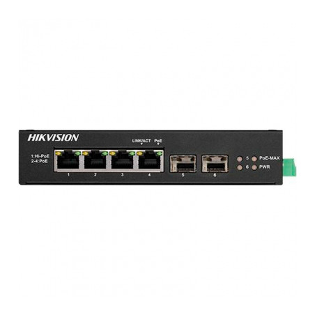 Комутатор мережевий Hikvision DS-3T0506HP-E/HS