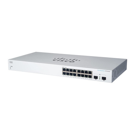 Комутатор мережевий Cisco CBS220-16T-2G-EU