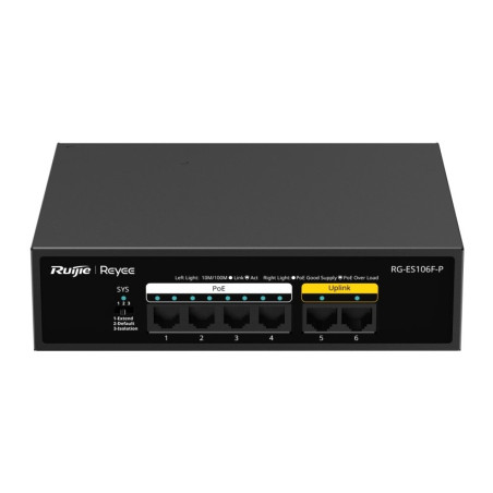 Комутатор мережевий Ruijie Networks RG-ES106F-P