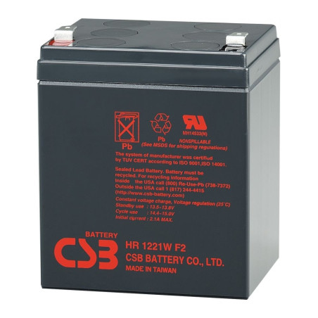Батарея до ДБЖ 12В 5 Ач CSB (HR1221W F2)