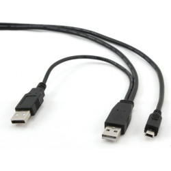 Дата кабель USB 2.0 AM/AM to Mini 5P 0.9m Cablexpert (CCP-USB22-AM5P-3)