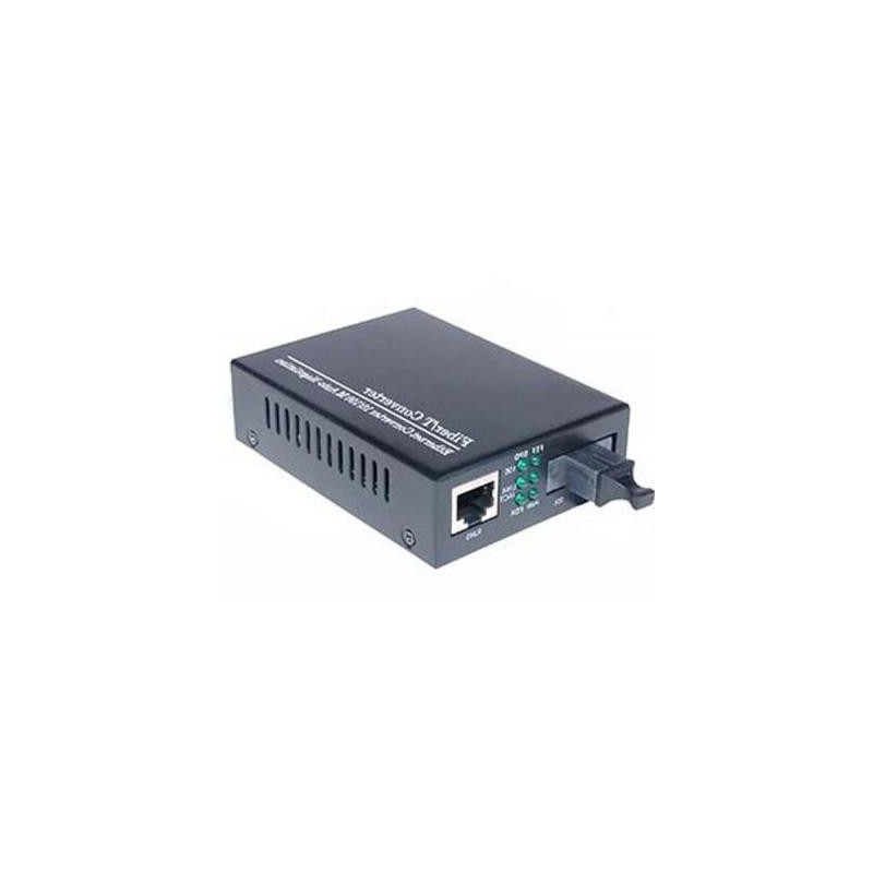 Медіаконвертер Merlion 10/100Base-TX to 100Base-F 1310нм, SM, SC/RJ-45, 25 км + БП (MLMC100M / 1310 WDM / 03904)