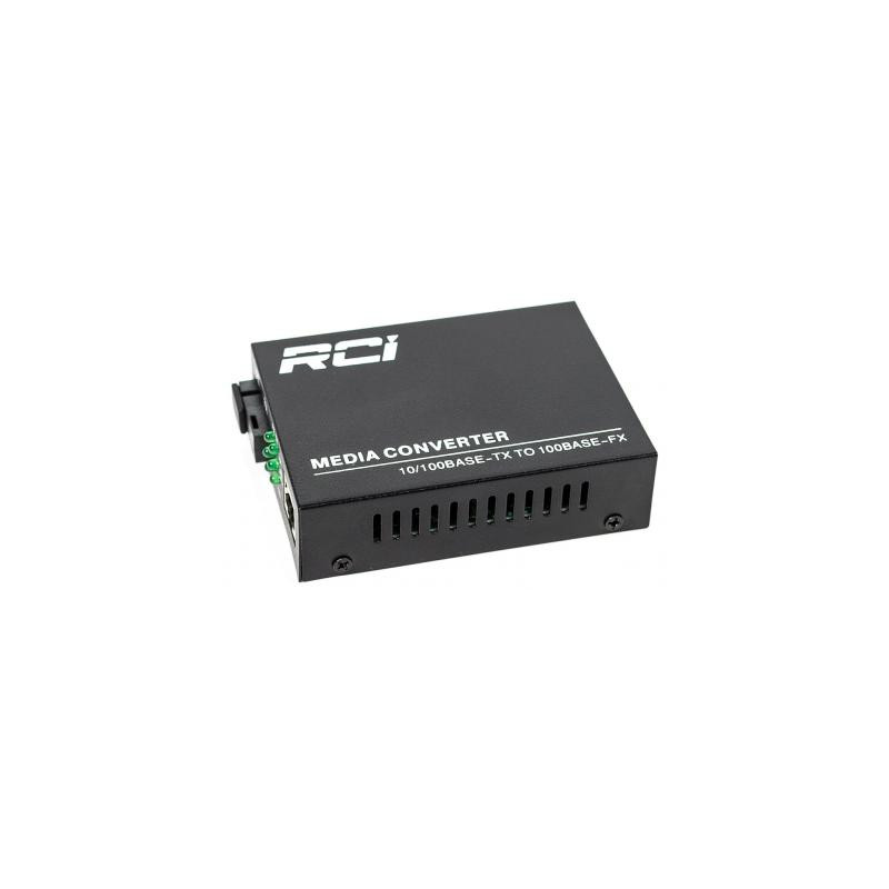 Медіаконвертер RCI 100M, 20km, SC, RJ45, Tx 1310nm, standart size metal case (RCI902W-FE-20-T)