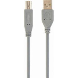 Кабель для принтера USB 2.0 AM/BM 1.8m Cablexpert (CCP-USB2-AMBM-6G Grey)