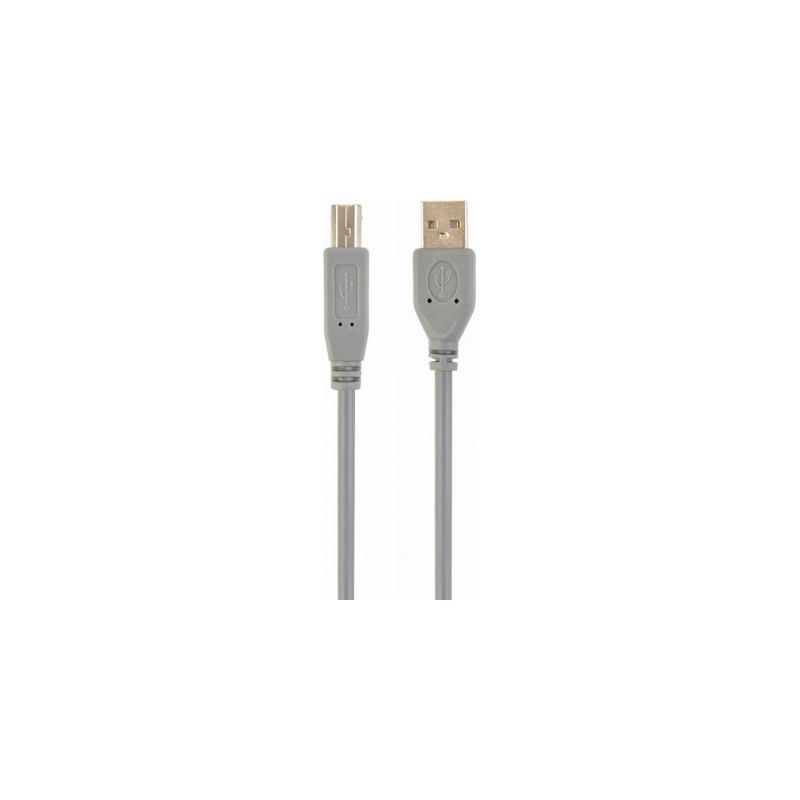 Кабель для принтера USB 2.0 AM/BM 1.8m Cablexpert (CCP-USB2-AMBM-6G Grey)