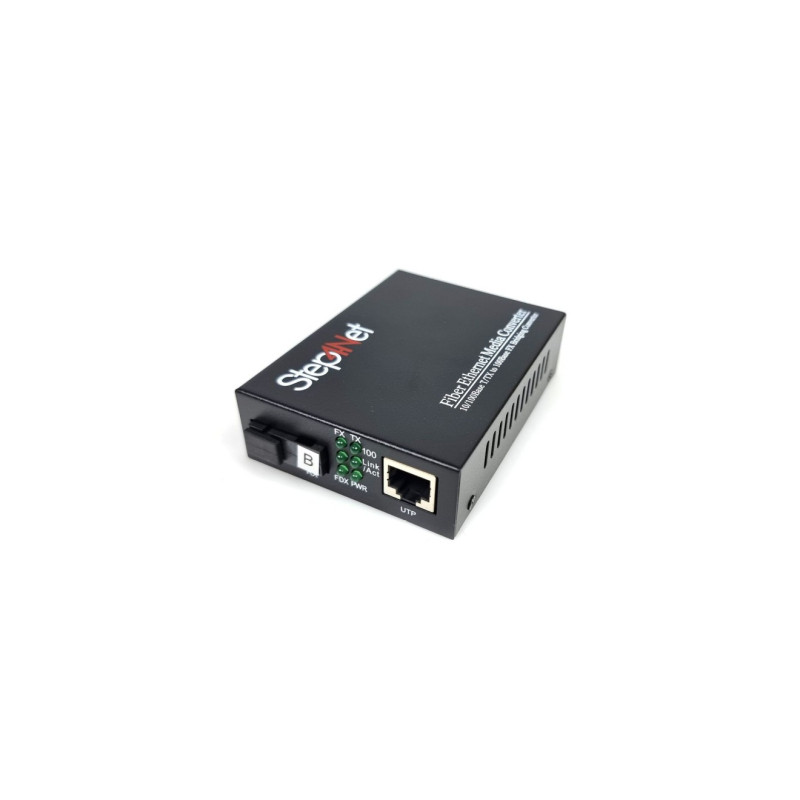 Медіаконвертер 10/100Base-TX to 100Base-FX, SM, 1310nm, SC/PC, 20км Step4Net (MC-R-0,1-1SM-1310nm-20-LFP)