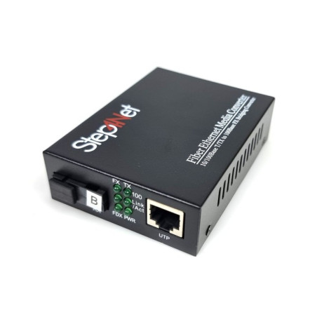 Медіаконвертер 10/100Base-TX to 100Base-FX, SM, 1310nm, SC/PC, 20км Step4Net (MC-R-0,1-1SM-1310nm-20-LFP)