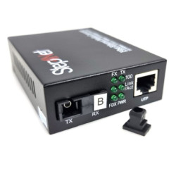 Медіаконвертер 10/100Base-TX to 100Base-FX, SM, 1310nm, SC/PC, 20км Step4Net (MC-R-0,1-1SM-1310nm-20-LFP)