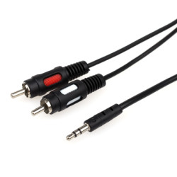 Кабель мультимедійний 3.5mm M to 2xRCA M Atcom (10708)