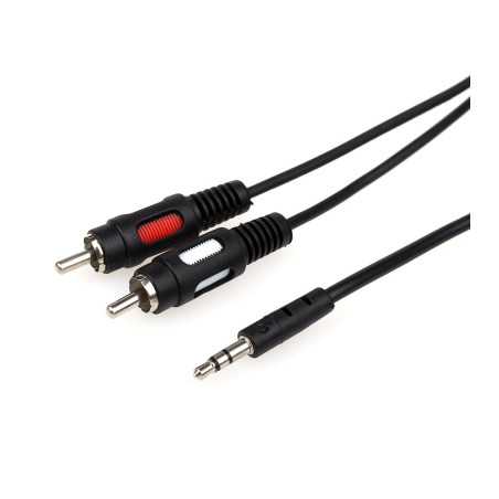 Кабель мультимедійний 3.5mm M to 2xRCA M Atcom (10708)