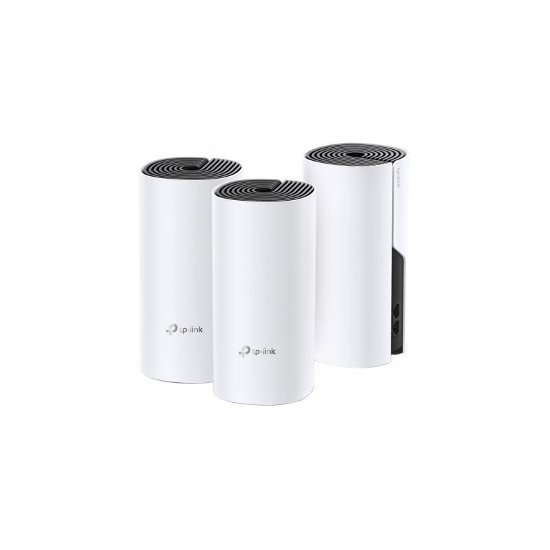 Точка доступу Wi-Fi TP-Link DECO E4 3 pcs AC1200, 2xFE LAN/WAN, MESH, MU-MIMO, Beamformi (DECO-E4-3-PACK)
