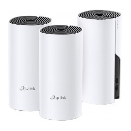 Точка доступу Wi-Fi TP-Link DECO E4 3 pcs AC1200, 2xFE LAN/WAN, MESH, MU-MIMO, Beamformi (DECO-E4-3-PACK)