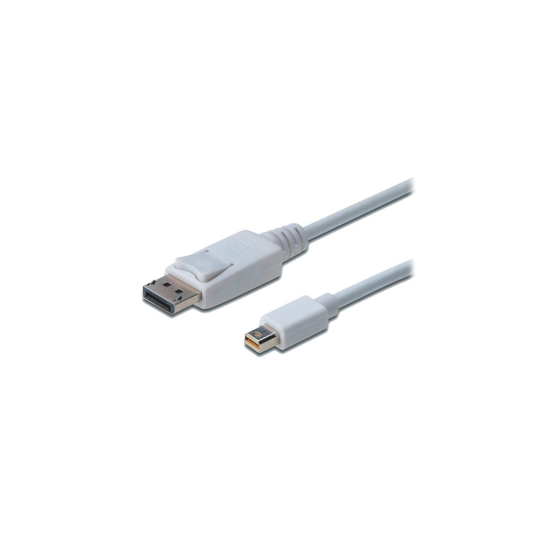 Кабель мультимедійний miniDisplayPort M to DisplayPort M 2.0m Digitus (AK-340102-020-W)