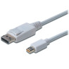 Кабель мультимедійний miniDisplayPort M to DisplayPort M 2.0m Digitus (AK-340102-020-W)