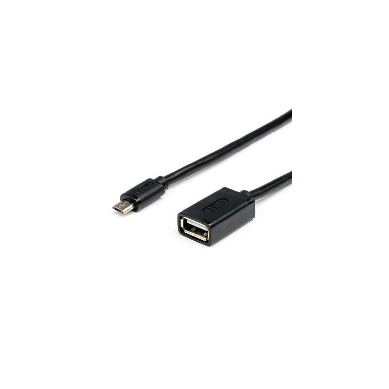 Перехідник OTG USB 2.0 AF to Micro 5P 0.1m Atcom (3792)