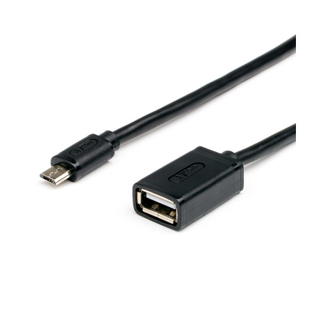 Перехідник OTG USB 2.0 AF to Micro 5P 0.1m Atcom (3792)