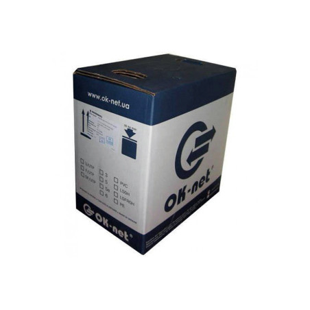 Кабель мережевий OK-Net UTP-cat.5е LSOH 305м (КПВонг-HF-ВП(350) 4*2*0,51)