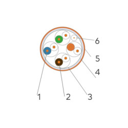 Кабель мережевий OK-Net FTP 305м cat.5e LSOH (FTP-cat.5E LSOH) (КПВонг-HFЭ-ВП (200) 4*2*0,51)