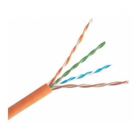 Кабель мережевий OK-Net UTP cat.5E 305m негорючий (U/UTP-cat.5E LSFROH) (КПВнг-HF-ВП(350) 4*2*0,51)
