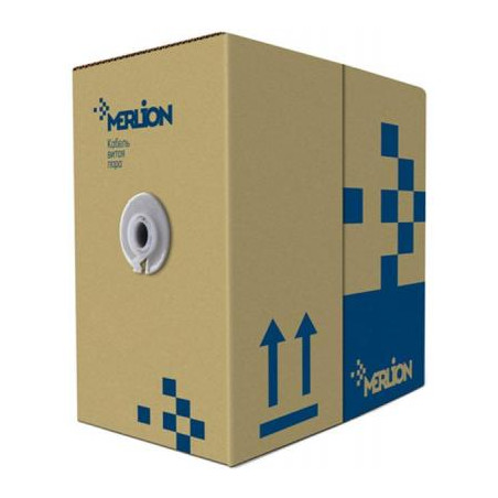 Кабель мережевий Merlion FTP 305м КВПЭ (4*2*0,51) 4Р 24AWG [СCA] (11354)