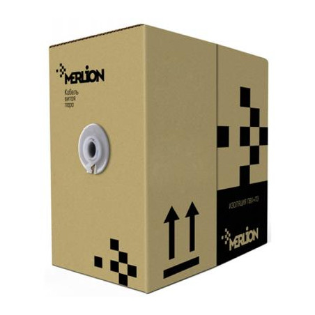 Кабель мережевий Merlion FTP 305м КВПЕП (100) 4*2*0,50, cat.5e, внешний [СU] (06494)