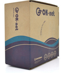 Кабель мережевий OK-Net UTP 305м cat.5e зовнішній (U/UTP-cat.5Е) (КПП-ВП (100) 4*2*0,50)