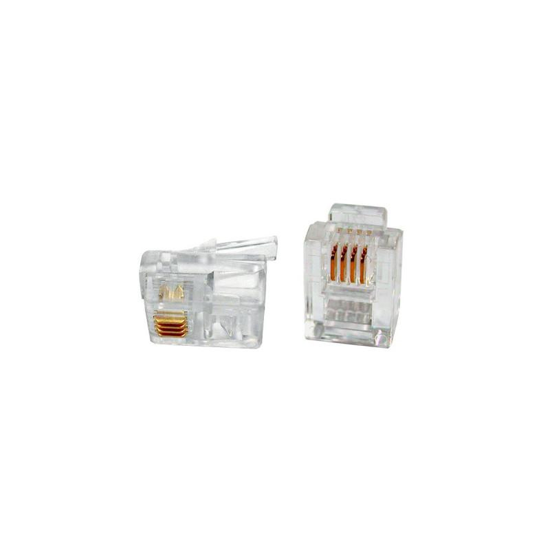 Конектор Patron RJ11 6P4C * 40 (CON-RJ-11-6P4C-40)