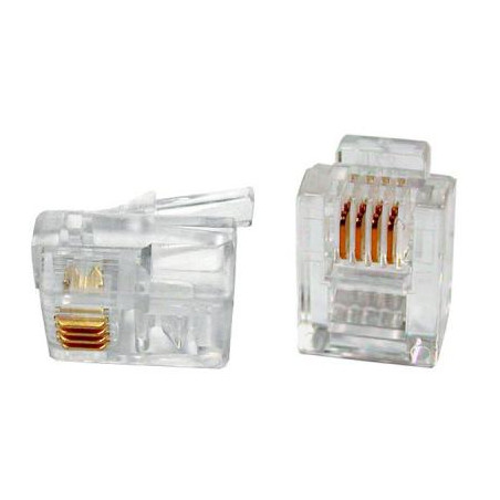 Конектор Patron RJ11 6P4C * 40 (CON-RJ-11-6P4C-40)