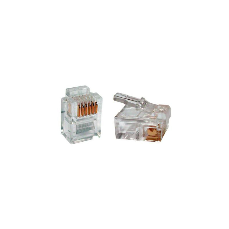 Конектор Patron RJ12 6P6C * 40 (CON-RJ-12-6P6C-40)