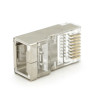 Конектор RJ45 cat.6 FTP, екранований, 50 шт упаковка Merlion (RJ45ML-2-50-CAT6-FTP / 10566)
