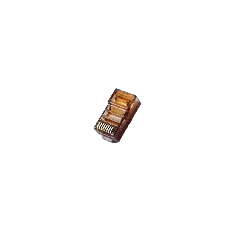 Конектор Merlion RJ45 cat.5e UTP 8P8C Brown 100 шт (RJ45ML-BN / 05356)