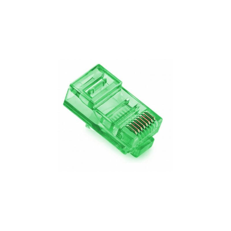 Конектор RJ45 cat.5e UTP 8P8C Green 100 шт Merlion (09051)