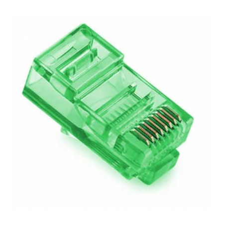 Конектор RJ45 cat.5e UTP 8P8C Green 100 шт Merlion (09051)