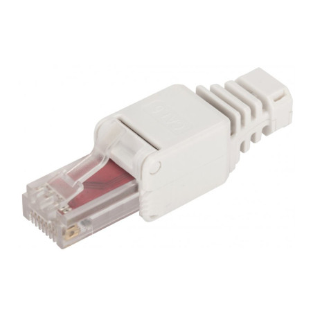 Конектор RJ45 cat.6 UTP 8P8C, безінструментальний, 1шт Kingda (KD-PGU8054-C6)