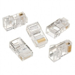 Конектор RJ45 cat.5e UTP 8P8C * 10 (позолоч. конт.) Cablexpert (LC-8P8C-001/10)