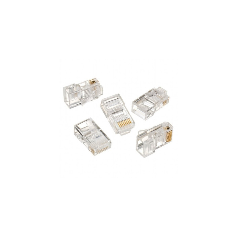 Конектор RJ45 cat.5e UTP 8P8C * 10 (позолоч. конт.) Cablexpert (LC-8P8C-001/10)