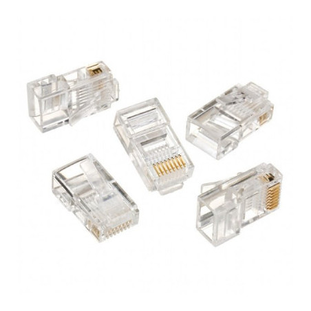 Конектор RJ45 cat.5e UTP 8P8C * 10 (позолоч. конт.) Cablexpert (LC-8P8C-001/10)