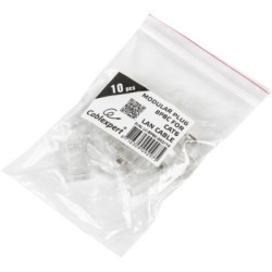 Конектор RJ45 cat.6 UTP 8P8C * 10 (позолоч. конт.) Cablexpert (LC-8P8C-002/10)