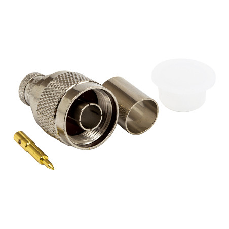 Конектор N-male обжимний роз`єм для кабеля LMR-400 HiSmart (TV991112)