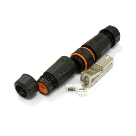 Конектор RJ45 водонепроникний IP68, cat.6A STP Eserver (WT-2611)